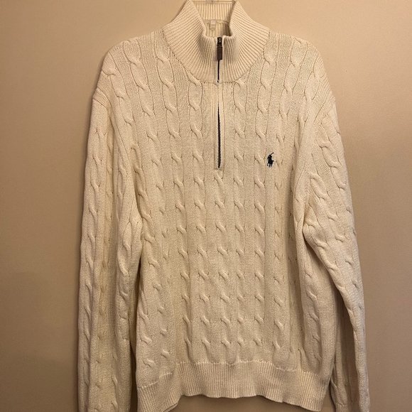 Polo by Ralph Lauren Men's collared long sleeve Cable Knit Sweater Size XXL - Picture 1 of 6